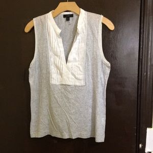 J.CREW Smocked Gray Tee